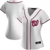 Women Washington Nationals Home White MLB Jersey - uafactory