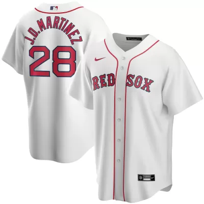 Men Boston Red Sox J.D.MARTINEZ #28 Home White MLB Jersey - uafactory