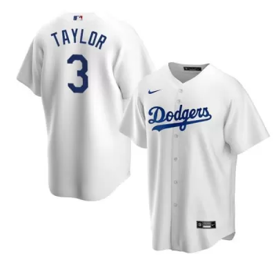 Men Los Angeles Dodgers Chris Taylor #3 White MLB Jersey - uafactory