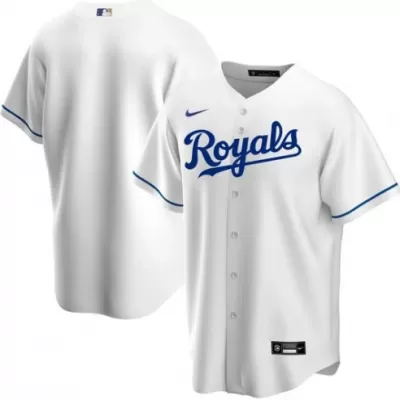 Men Kansas City Royals Home White MLB Jersey - uafactory