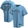 Men Toronto Blue Jays GUERRERO JR. #27 Light Blue Alternate MLB Jersey - uafactory