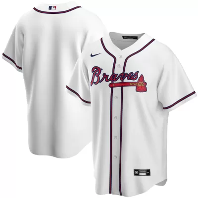 Men Atlanta Braves Home White MLB Jersey - uafactory