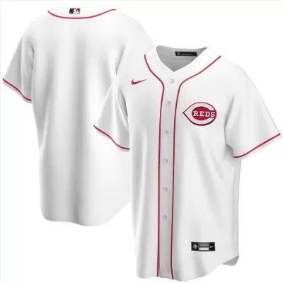 Men Cincinnati Reds Home White MLB Jersey - uafactory