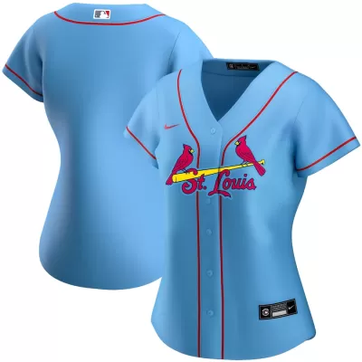 Women St. Louis Cardinals Light Blue Alternate MLB Jersey - uafactory