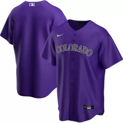 Men Colorado Rockies Purple Alternate MLB Jersey - uafactory