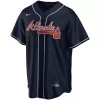 Men Atlanta Braves Navy Alternate MLB Jersey - uafactory