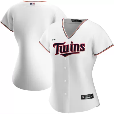 Women Minnesota Twins Home White MLB Jersey - uafactory