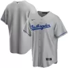 Men Los Angeles Dodgers Gray MLB Jersey - uafactory