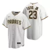 Men San Diego Padres Tatís Jr. #23 Home White&Brown MLB Jersey - uafactory