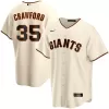 Men San Francisco Giants Brandon Crawford #35 Home Cream MLB Jersey - uafactory