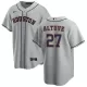 Men Houston Astros José Altuve #27 Home Gray MLB Jersey - uafactory