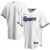 Men Texas Rangers Home White MLB Jersey - uafactory