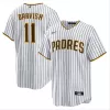 Men San Diego Padres Yu Darvish #11 Home White&Brown MLB Jersey - uafactory