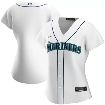 Women Seattle Mariners Home White MLB Jersey - uafactory