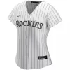 Women Colorado Rockies Home White MLB Jersey - uafactory