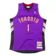 Men's Toronto Raptors Tracy McGrady #1 Purple Retro Jersey 99-00 - uafactory