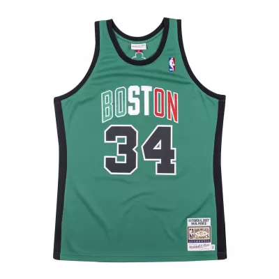 Men's Boston Celtics Paul Pierce #34 Green Retro Jersey 07-08 - uafactory