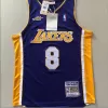 Men's Los Angeles Lakers Kobe Bryant #8 Purple Retro Jersey 00-01 - uafactory