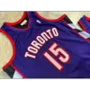 Men's Toronto Raptors Vince Carter #15 Purple Retro Jersey 99-00 - uafactory