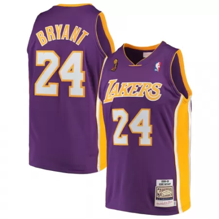 Men's Los Angeles Lakers Kobe Bryant #24 Purple Retro Jersey 08/09 - uafactory