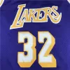 Men's Los Angeles Lakers Magic Johnson #32 Purple Retro Jersey 84-85 - uafactory