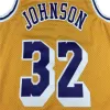 Men's Los Angeles Lakers Magic Johnson #32 Yellow Retro Jersey 84-85 - uafactory