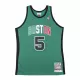 Men's Boston Celtics Kevin Garnet #5 Green Retro Jersey 07-08 - uafactory
