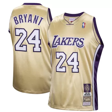 Men's Los Angeles Lakers Kobe Bryant #24 Gold Retro Jersey 2020 - uafactory