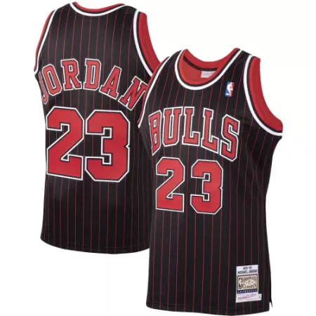 Men's Chicago Bulls Michael Jordan #23 Black&Red Retro Jersey 95-96 - uafactory