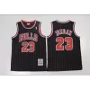 Men's Chicago Bulls Michael Jordan #23 Black&Red Retro Jersey 95-96 - uafactory