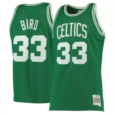 Men's Boston Celtics Larry Bird #33 Green Retro Jersey 85-86 - uafactory