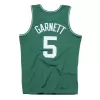 Men's Boston Celtics Kevin Garnet #5 Green Retro Jersey 07-08 - uafactory