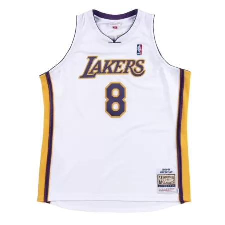 Men's Los Angeles Lakers Kobe Bryant #8 White Retro Jersey 03-04 - uafactory