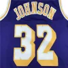 Men's Los Angeles Lakers Magic Johnson #32 Purple Retro Jersey 84-85 - uafactory