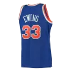 Men's New York Knicks Patrick Ewing #33 Blue Retro Jersey - uafactory