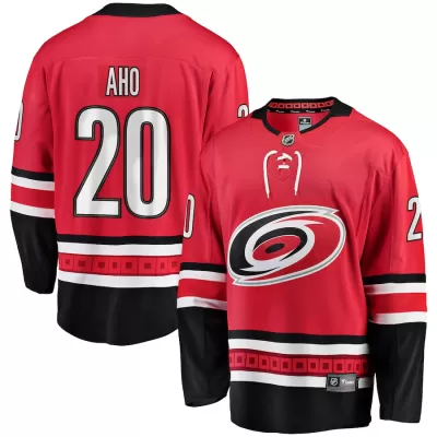 Men Carolina Hurricanes Sebastian Aho #20 NHL Jersey - uafactory