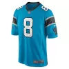 Men Carolina Panthers Jaycee Horn #8 Blue Game Jersey - uafactory