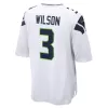 Men Seattle Seahawks Russell Wilson #3 White Game Jersey - uafactory