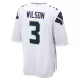 Men Seattle Seahawks Russell Wilson #3 White Game Jersey - uafactory