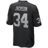 Men Las Vegas Raiders Bo Jackson #34 Black Game Jersey - uafactory