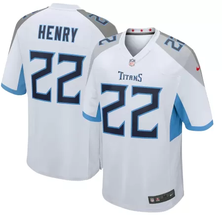 Men Tennessee Titans Derrick Henry #22 White Game Jersey - uafactory