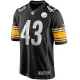 Men Pittsburgh Steelers Troy Polamalu #43 Black Game Jersey - uafactory