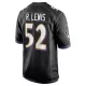 Men Baltimore Ravens Ray Lewis #52 Black Game Jersey - uafactory