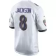 Men Baltimore Ravens Lamar Jackson #8 White Game Jersey - uafactory