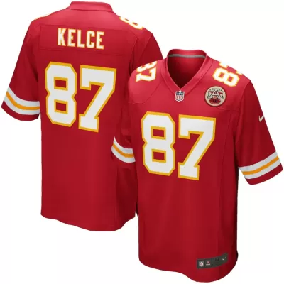 Men Kansas City Chiefs Travis Kelce #87 Red Game Jersey - uafactory