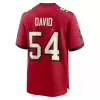 Men Tampa Bay Buccaneers Lavonte David #54 Red Game Jersey - uafactory