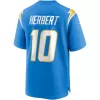 Men Los Angeles Chargers Justin Herbert #10 Blue Game Jersey - uafactory