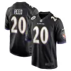 Men Baltimore Ravens Ed Reed #20 Black Jersey - uafactory