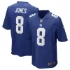 Men New York Giants Daniel Jones #8 Royal Game Jersey - uafactory