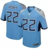 Men Tennessee Titans Derrick Henry #22 Light Blue Game Jersey - uafactory